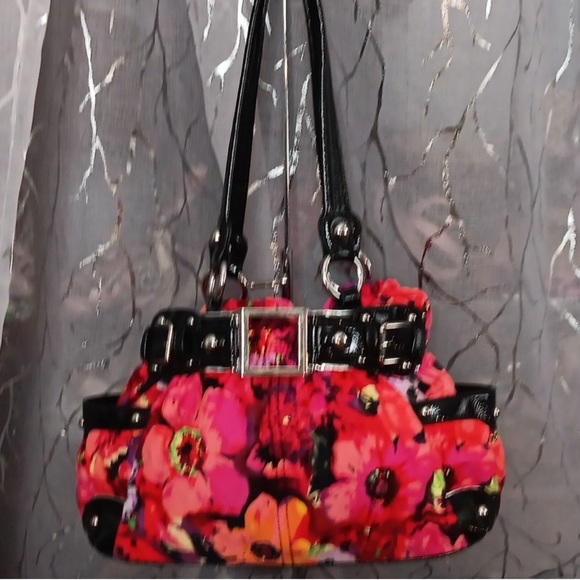 Wilsons Leather Handbags - WILSON FLORAL LEATHER SHOULDER BAG